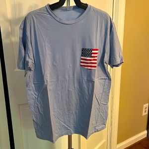 Men’s Large American Flag pocket t shirt excellent condition